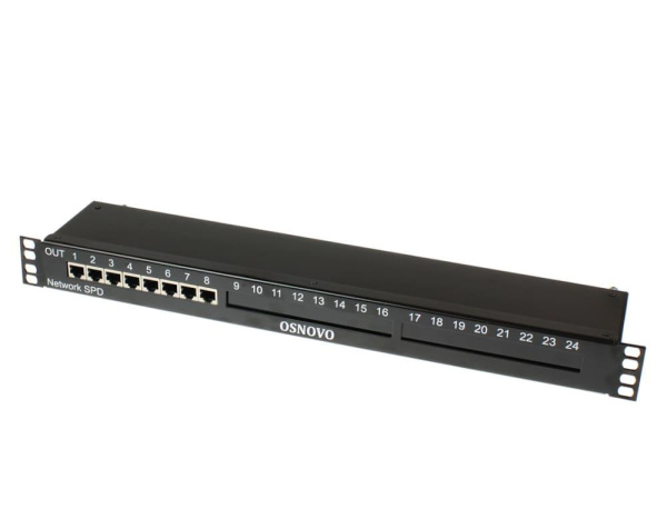 Грозозащита Osnovo SP-IP8/1000PR 1U